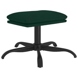 vidaXL Taburet, verde &icirc;nchis, 60x60x36 cm, catifea