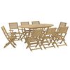 vidaXL Set mobilier de grădină, 9 piese, lemn masiv de acacia