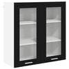vidaXL Dulap suspendat Stejar Negru 80 x 31 x 80 cm Lemn prelucrat