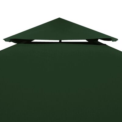 vidaXL Copertină de rezervă acoperiș pavilion, verde, 3x4 m, 310 g/m²