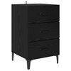 vidaXL Dulap de noapte Stejar Negru 40 x 40.5 x 66 cm Lemn prelucrat