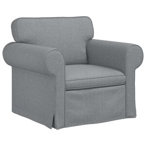 vidaXL Canapea Gri deschis 95 x 82 x 80 cm țesătură