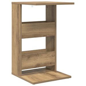 vidaXL Masă laterală Stejar Artizanal 40 x 35 x 60,5 cm Lemn prelucrat