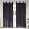 vidaXL Perdele opace 2 pcs Gri &icirc;nchis 140 x 225 cm Catifea