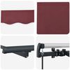 vidaXL Cortina Retractabilă Manual Burgundy 400 x 200 cm țesătură