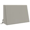 vidaXL Pernă de spate SOEST 100% Polyester Gri 60 x 20 x 40 cm