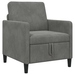 vidaXL Sofa cu Spațiu de Depozitare Gri &icirc;nchis 72 x 78 x 87 cm