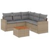 vidaXL Set canapele de grădină cu perne, 6 piese, bej, poliratan