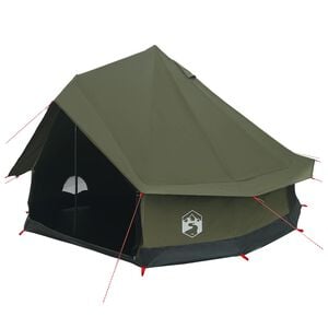 vidaXL Cort de Familie Verde Army 8 persoane Bumbac sintetic