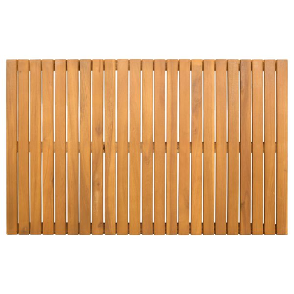 vidaXL Covoraș de baie Simplu Maro 80 x 50 cm lemn