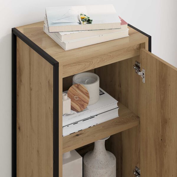 vidaXL Bufet Stejar artizanal 43 x 36 x 75,5 cm Lemn compozit