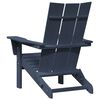 vidaXL Scaun pliabil Adirondack Bleumarin 74.5 x 80.5 x 90 cm HDPE