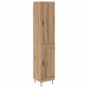 vidaXL Bufet Stejar Artizanal 34,5 x 34 x 90 cm Lemn compozit