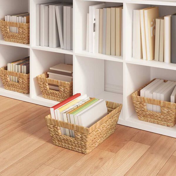 vidaXL Coșuri de depozitare 2 pcs natural 38 x 28 x 15 cm