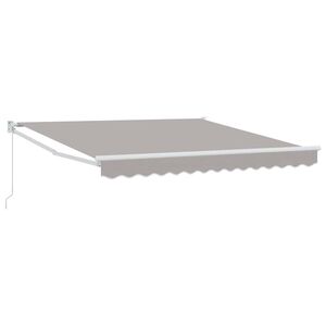 vidaXL Copertină retractabilă Gri deschis 300 x 250 x 165 cm