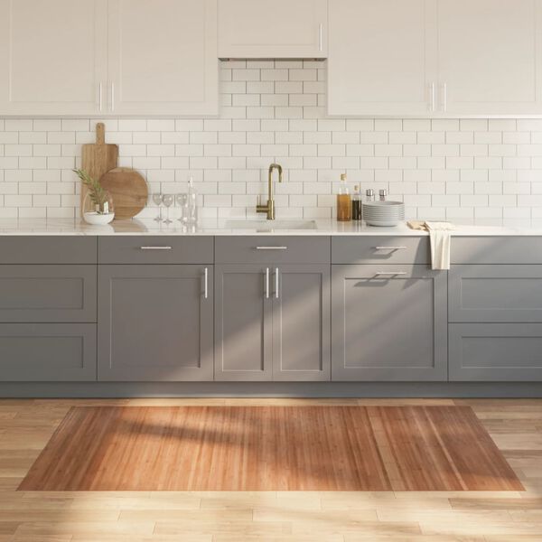 vidaXL Covor dreptunghiular, natural, 100x200 cm, bambus