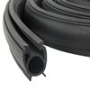 vidaXL Etanșare pentru Ușa Garajului Negru 41 x 33 mm 2,5 m PVC