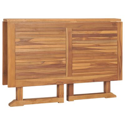 vidaXL Set mobilier de exterior pliabil, 7 piese, lemn masiv de tec