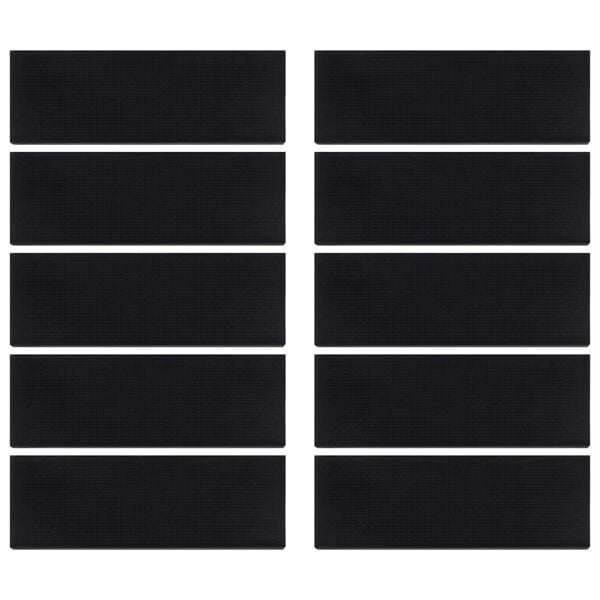 vidaXL Trepte de scară, 10 buc., 25x75 cm, cauciuc