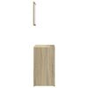 vidaXL Set mobilier de baie, 2 piese, stejar sonoma, lemn prelucrat