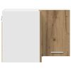 vidaXL Dulap suspendat Stejar Artisan și Alb 57 x 57 x 40 cm