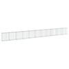vidaXL Coș gabion cu capac, 1100x50x100 cm, fier galvanizat