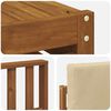 vidaXL Seturi de canapele 7 pcs Natural și Bej Lemn Solid de Acacia