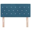 vidaXL Tăblie cap cu headboard Albastru &icirc;nchis 90 cm Piele artificială
