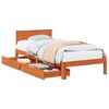 vidaXL Cadru de pat Maroniu cerat 70 x 190 cm Lemn de pin masiv