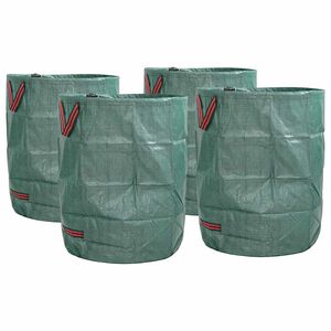 vidaXL Saci pentru deșeuri din grădină 4 pcs Verde 66 x 66 x 83,5 cm