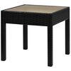 vidaXL Set mobilier bistro, 3 piese, negru, poliratan