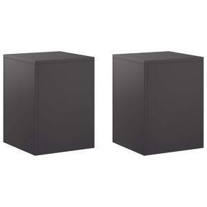 vidaXL Suport pentru plante 2 pcs Negru 30 x 30 x 40 cm Oțel