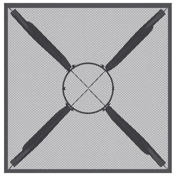 vidaXL Masă de grădină, antracit, 50x50x72 cm, plasă din oțel