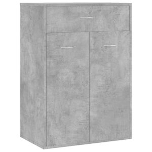 vidaXL Pantofar, gri beton, 60x35x84 cm, lemn prelucrat
