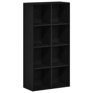 vidaXL Bibliotecă stejar negru 66x30x130 cm lemn prelucrat