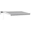 vidaXL Marchiză retractabilă manuală cu led-uri 3,5 x 2,5 m