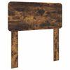vidaXL Cadru de pat Stejar fumuriu 75 x 190 cm Lemn de pin masiv