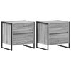 vidaXL Noptieră 2 buc. Gri Sonoma 50 x 39.5 x 50 cm Lemn prelucrat