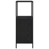 vidaXL Dulap de baie cu rafturi Stejar negru 36x35x95 cm