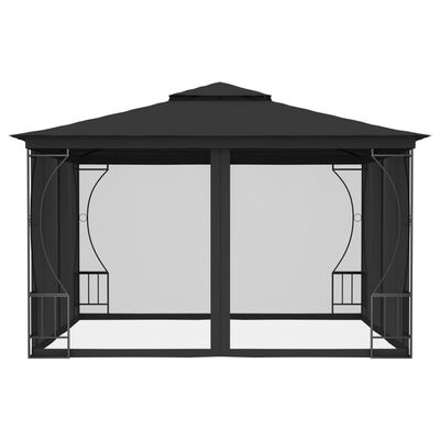 vidaXL Pavilion cu plase, antracit, 300 x 300 x 265 cm