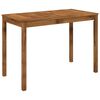 vidaXL Masă de cină pentru grădină natural 108,5 x 55 x 75 cm