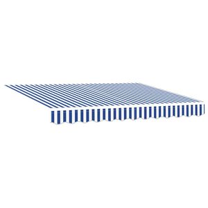 vidaXL Material de &icirc;nlocuire pentru copertină Albastru și Alb