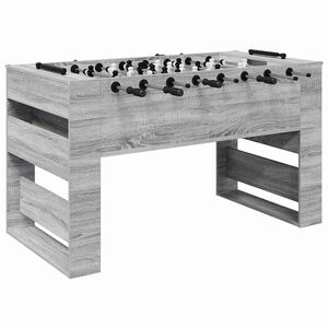 vidaXL Masă de Foosball Sonoma gri 146,5 x 74 x 85 cm Lemn prelucrat