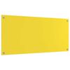 vidaXL Panou de bucătărie Galben 110 x 50 cm sticlă securizată