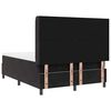 vidaXL Pat cu arcuri cu saltea cu headboard Negru 140 x 190 cm Catifea