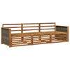 vidaXL Set de canapele de exterior 3 pcs natural Lemn Solid de Acacia
