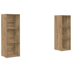 vidaXL Set comodă TV Pe perete 2 pcs Stejar Artizanal 107 x 35 x 37 cm