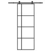 vidaXL Ușă glisantă cu set feronerie, 76x205 cm, sticlă ESG/aluminiu