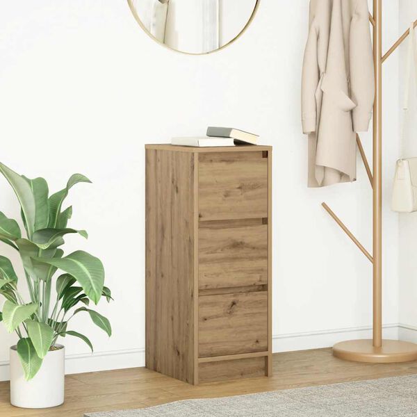 vidaXL Bufetă Stejar Artisan 29,5x34x76 cm Lemn prelucrat