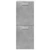 vidaXL Set mobilier de baie, 4 piese, gri beton, lemn compozit